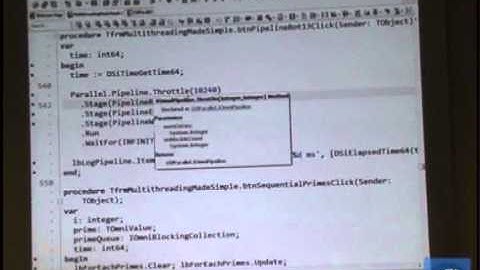 ITDevCon 2011 - Primož Gabrijelčič - Multithreading made simple with OmniThreadLibrary - Parte 3