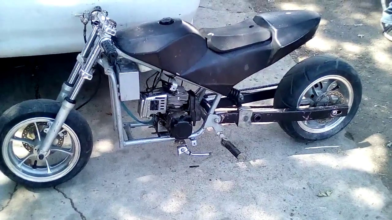 Pocket bike Cateye custom - YouTube