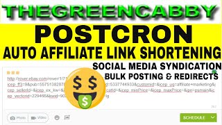 POSTCRON - AUTO AFFILIATE LINK SHORTENING REDIRECT CLOAKING - SOCIAL MEDIA SYNDICATION BULK POSTING screenshot 4