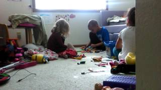 Clo Zwigs And Meez Peacefully Playing Legos