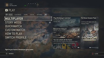 For Honor Main Menu Theme HQ