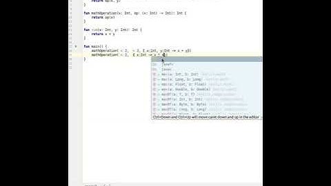Kotlin: Lambda expressions.