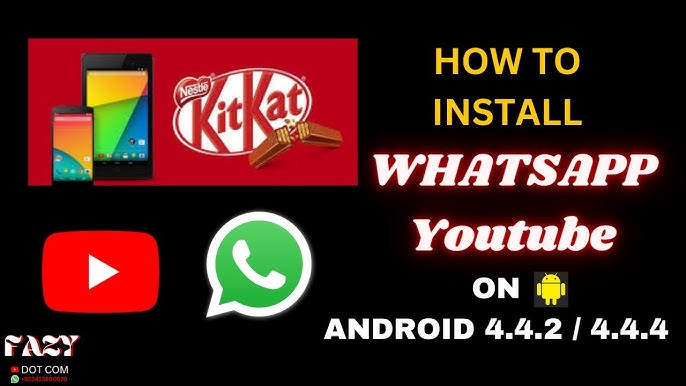 How To Download WhatsApp On Android 4.1 To 4.4.4 - YouTube