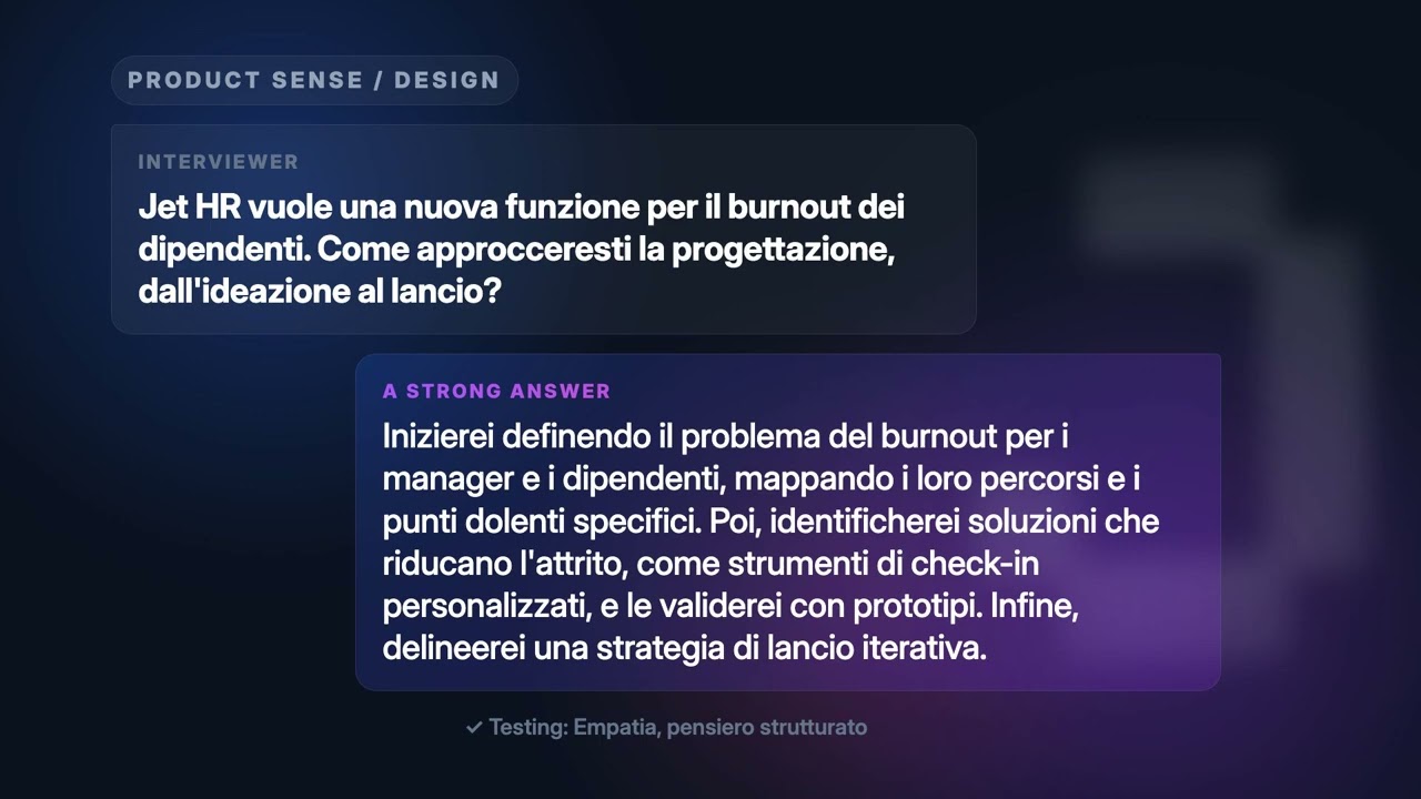 Colloquio Product Manager in Jet HR: domande reali e guida 2026