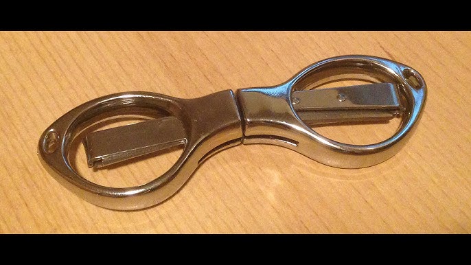 Slip-N-Snip The Original Folding Scissors, Chrome - KnifeCenter - XTSNS202