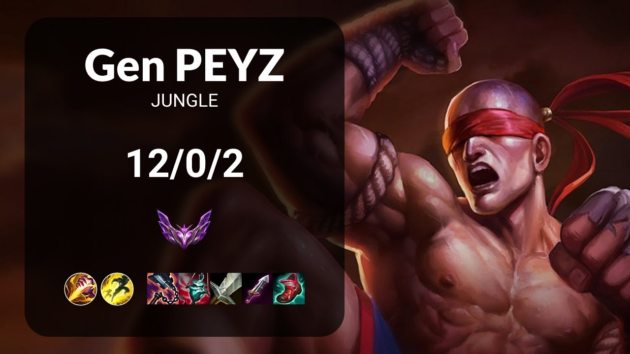 Gen Peyz Lee Sin vs Brand JUNGLE - KR  Patch 13.24