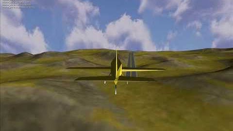 Flight Dynamic Model for the Blender Game Engine test video