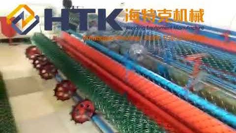 full automatic single PVC wire chain link fence machine