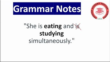 Present Continuous tense - Common Mistake