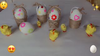 افكار زينة عيد الفصح / افكار لتزين بيض عيد الفصح بالارواق الملونة بطريقة جداً سهلة وبسيطة ?