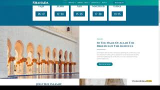 Shahada - Islamic Center Elementor Template Kit 15 muslim Build Website screenshot 1
