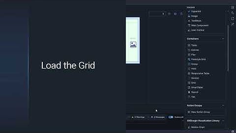 Web Panel para desplegar datos en un Grid