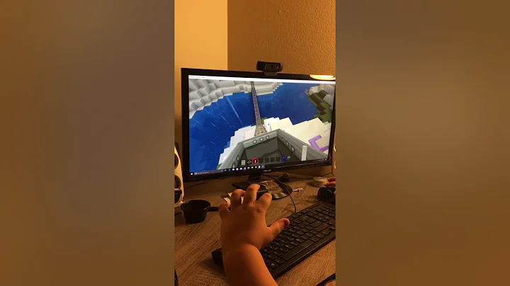 My Autistic son playing MineCraft.