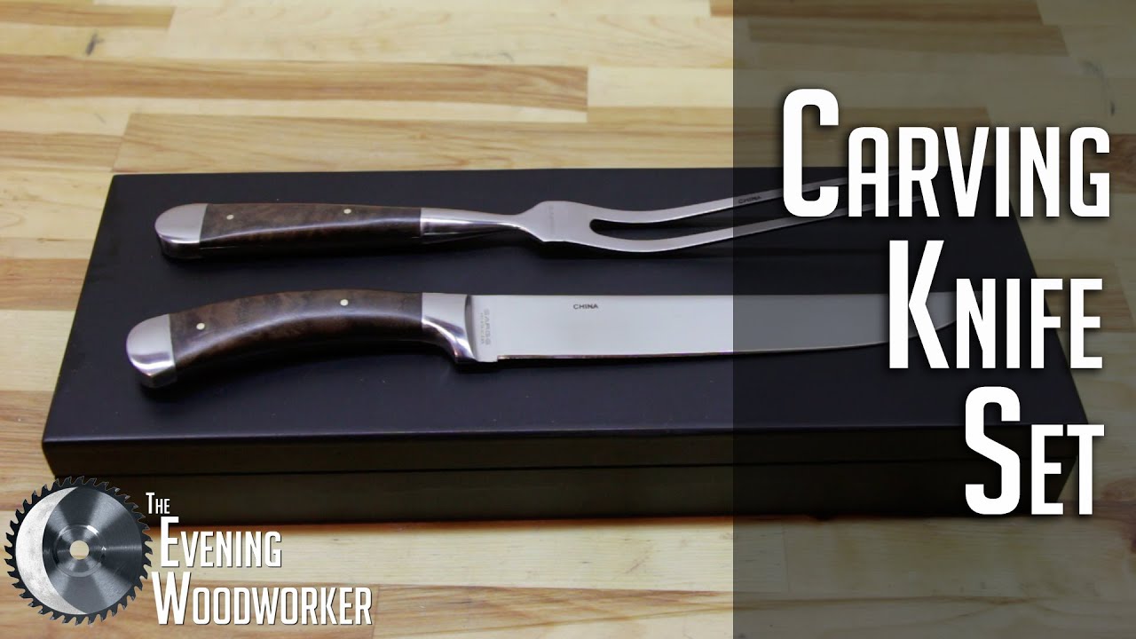 Carving Knife Set Black Walnut Burl Handles YouTube