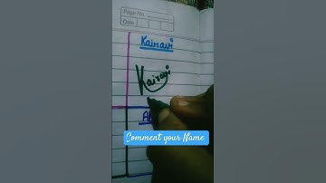 kairavi and Sara name signature style