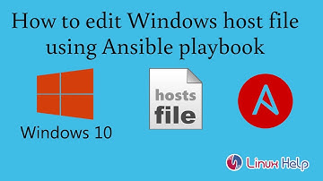 How to edit Windows host file using Ansible Playbook