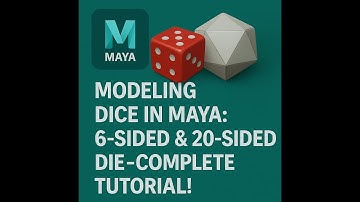 Modeling Dice in Maya: 6-Sided & 20-Sided Die - Complete Tutorial!