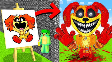 I Cheated with //DRAW in POPPY PLAYTIME Build Challenge in Minecraft