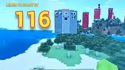 Learn to count by 116 with Noah, Minecraft Number blocks, kids learning songs