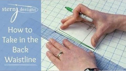 Pants Fitting: How to Take the Back Waistline In
