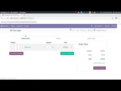 Odoo v12 Automated