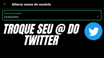 Como mudar meu arroba no Twitter?