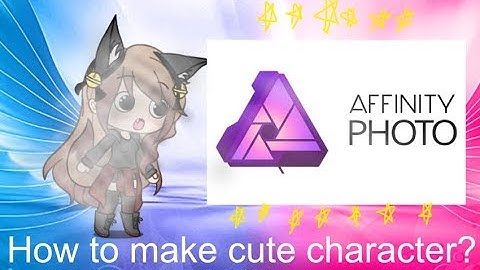 How to make a cute character? | Tutorial | Affinity Photo