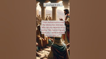 🙏🏼The Gibeonite Conspiracy in Joshua 9:22 🙏🏼