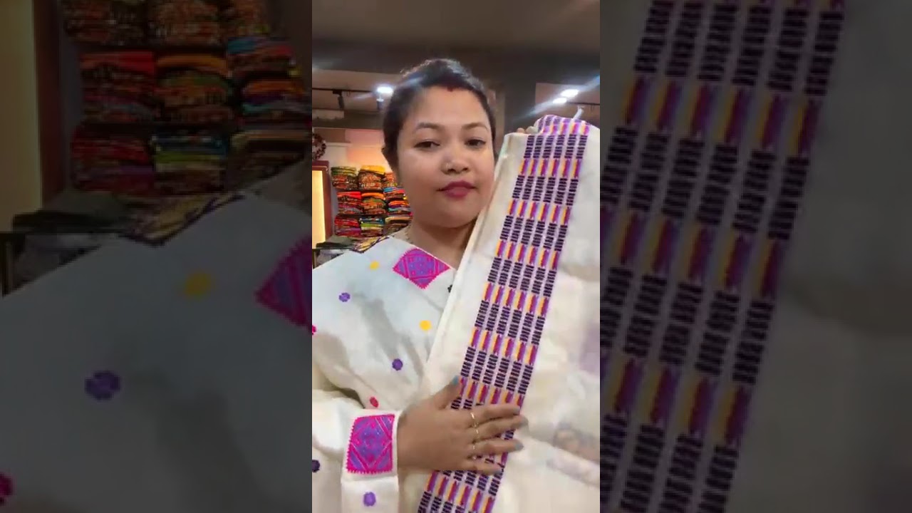 Monday holi special offer on mekhela sador new collection ✨order whatsapp no - 7002444623