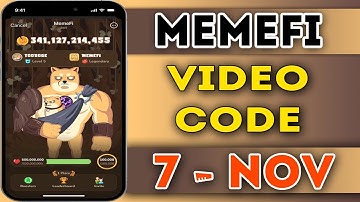 Memefi All Video Code 7 November 2024 | today memefi Video Code | memefi secret combo #memefi