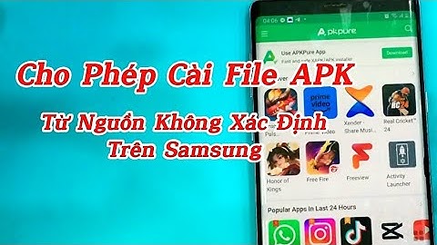 Cho phép cài đặt ứng dụng APK không rõ nguồn gốc , không xác định trên Samsung Android .
