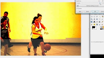 Change brightness and contrast with GIMP