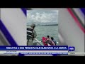 Rescatan a dos personas que quedaron a la deriva en un kayak