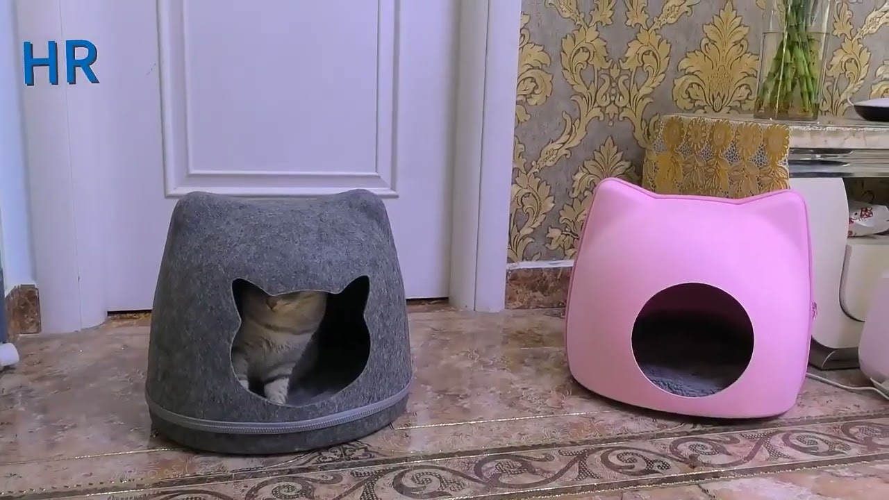 Enclosed Cat Litter Box House – Modern Cat Bed Villa with Hidden Litter Compartment