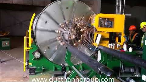 Máy hàn khung xương thép ống cống tự động - KN KOREA