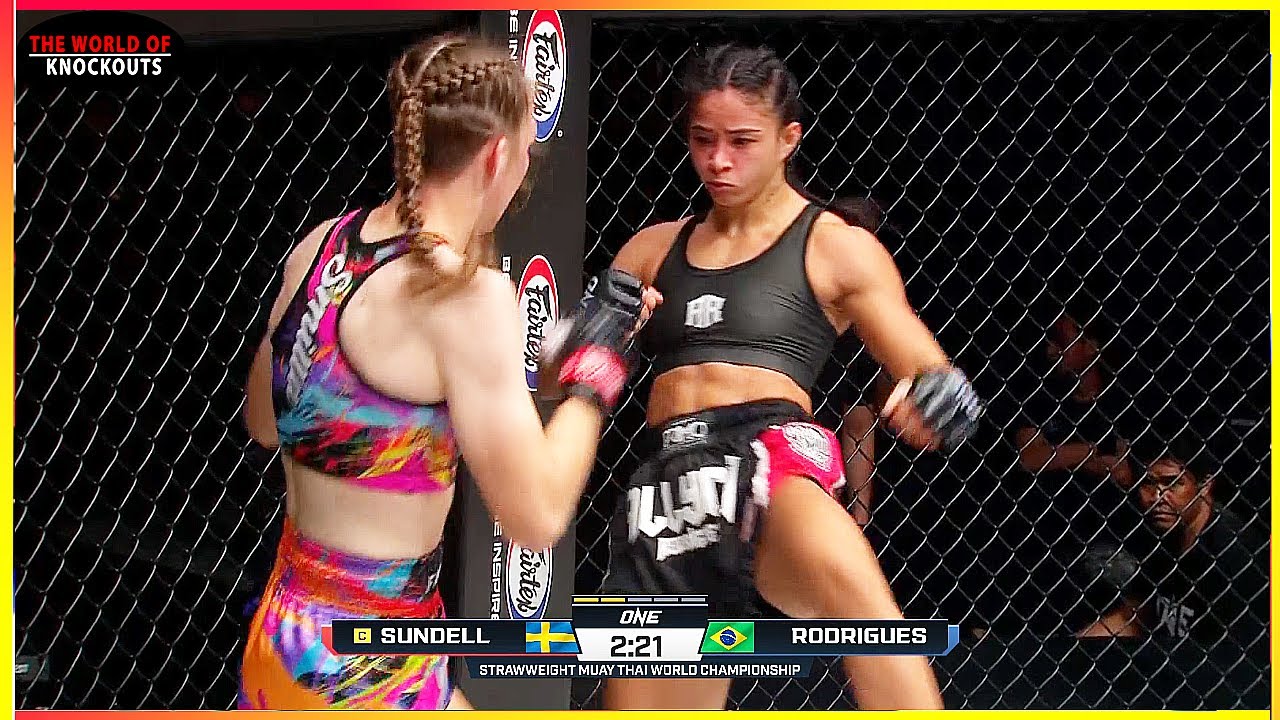 Smilla Sundell (Sweden) vs Allycia Hellen Rodrigues (Brazil) - KNOCKOUT, MUAY THAI