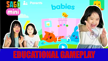 Sago Mini World Babies gameplay with Ella and Mommy | Apps for kids | Learning video about babies