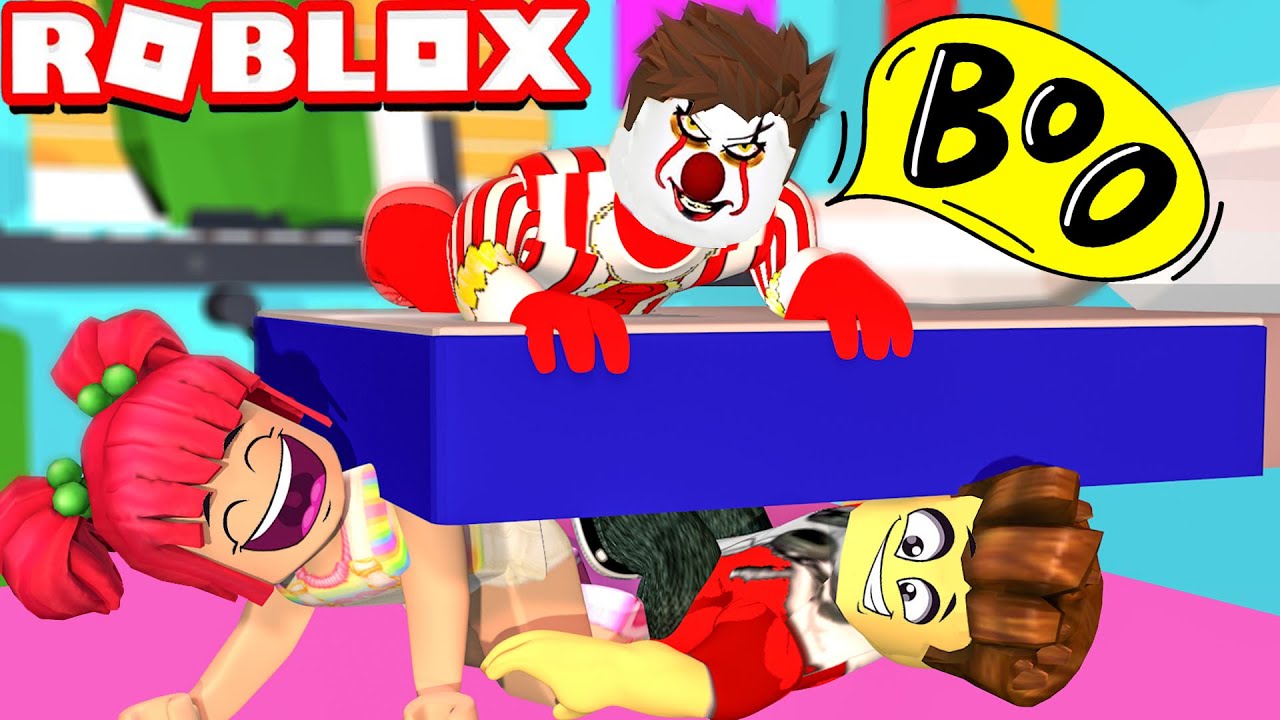 ESCAPE DO PALHAÇO IT NO PARQUE DE DIVERSÕES DE HALLOWEEN NO ROBLOX!! 