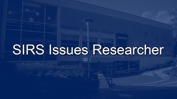 SIRS Issues Researcher