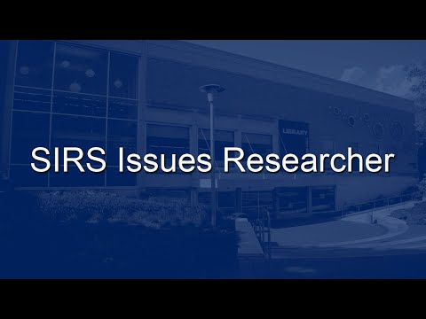 SIRS Issues Researcher
