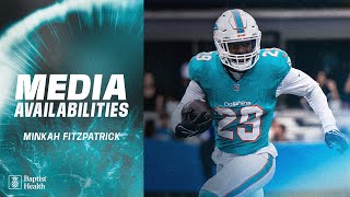 Minkah Fitzpatrick meets with the media | Miami Dolphins