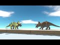 Dinosaurs with Armor 🏃🏽 Run for Turn Off The Ballista Rain - Animal Revolt Battle Simulator