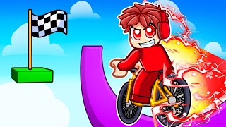Going 9,999,999 MPH in Roblox Bike Obby!