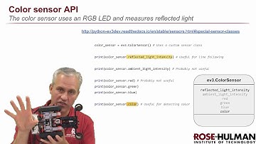 Python ev3dev - 04 Analog Sensors - 02 ColorSensor