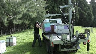 Prototype Truck Mounted Bee Hive Loader Demo