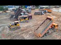 Extreme Heavy Dozer Equipment Work Soils Push Unloaded And Removing Power Machines