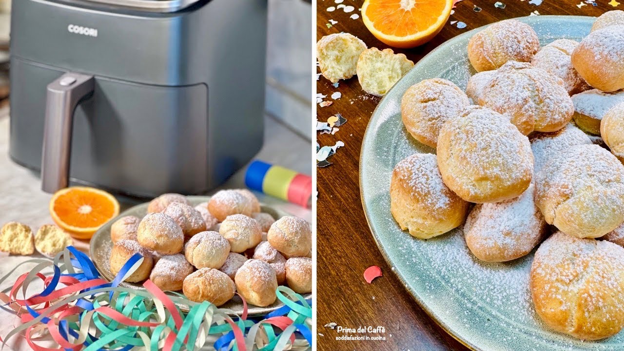 Castagnole in friggitrice ad aria - Ricetta Fatto in casa da Benedetta