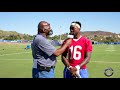 Los Angeles Rams Bryce Perkins (QB) After Practice Interview.