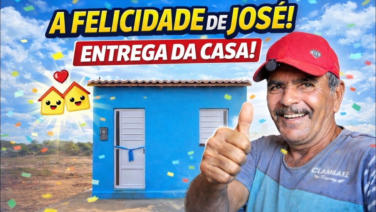 A Emoção tomou conta na entrega da casa de seu José Honorato 