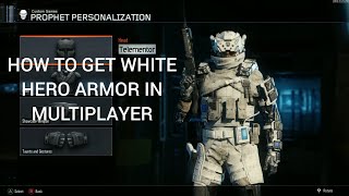 HOW to Get WHITE HERO ARMOR in Multiplayer in BLACK OPS 3 In 5 Minutes! *Xbox One* (COD BO3)